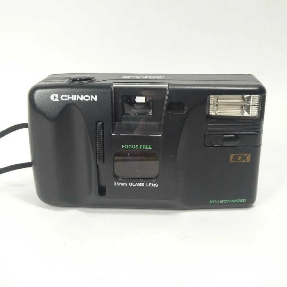Chinon 35FX-III 35mm Film Camera Point & Shoot Vintage Untested